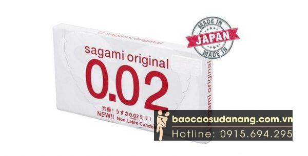 Bao Cao Su Sagami Original 0.02 siêu mỏng hộp 2 bao