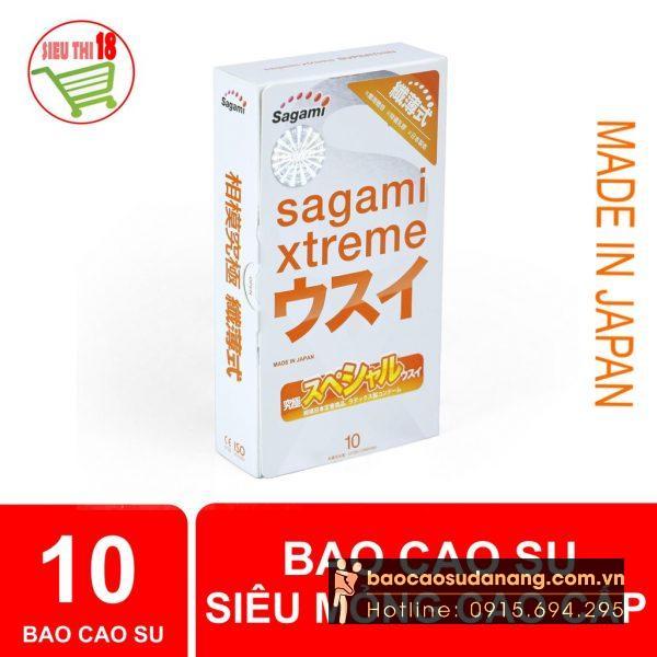 Bao Cao Su Sagami Xtreme Super Thin siêu mỏng 0.03 bán Đà Nẵng