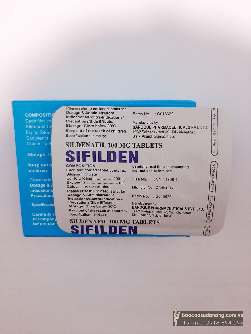 Thuốc Sifilden 100mg 